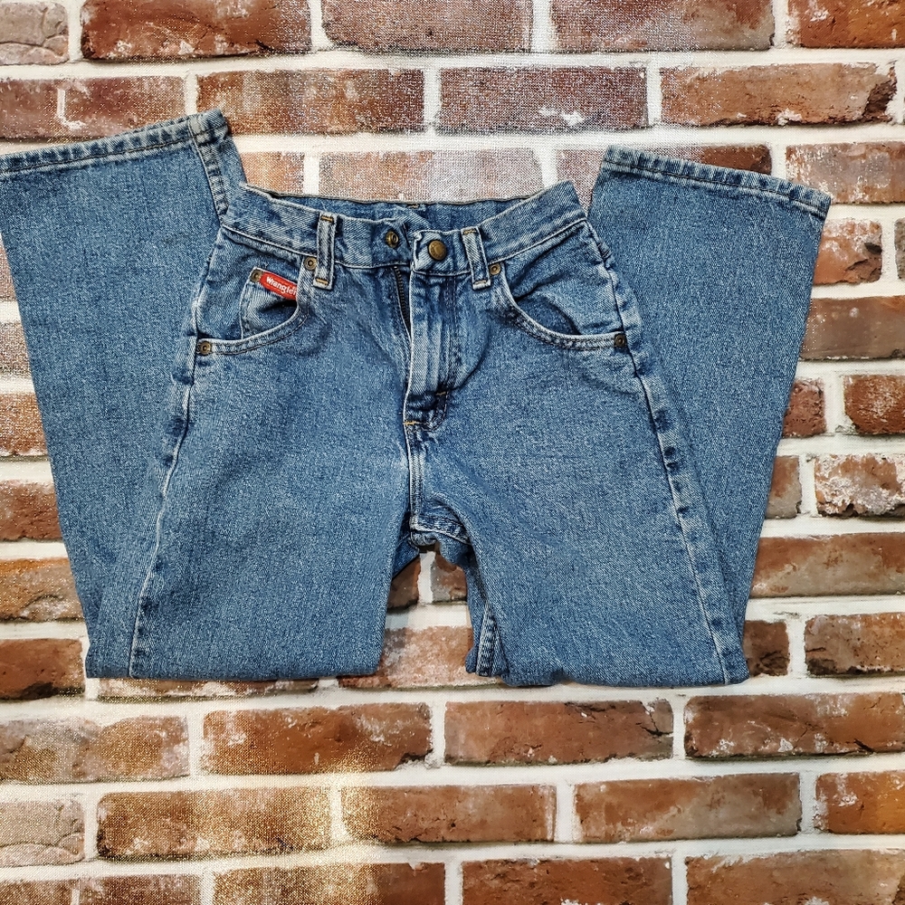 Boys Wrangler Blue Jeans Size 10 Slim